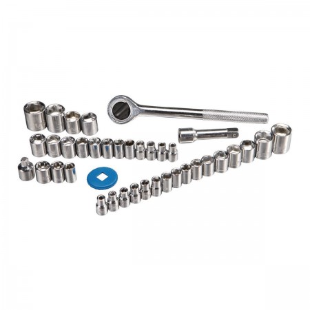 3/8 in., 1/4 in. Drive SAE & Metric Socket Set, 40 Pc.