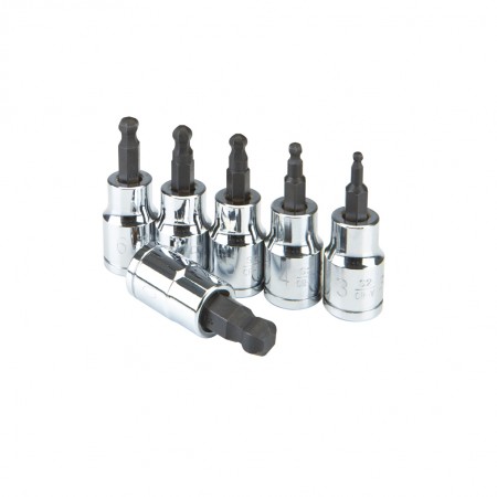 3/8 in. Drive Metric Ball Hex Socket Set, 6 Pc.