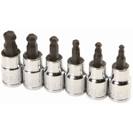 3/8 in. Drive SAE Ball Hex Socket Set, 6 Pc.
