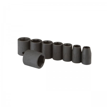 3/8 in. Drive SAE Impact Socket Set, 8 Pc.