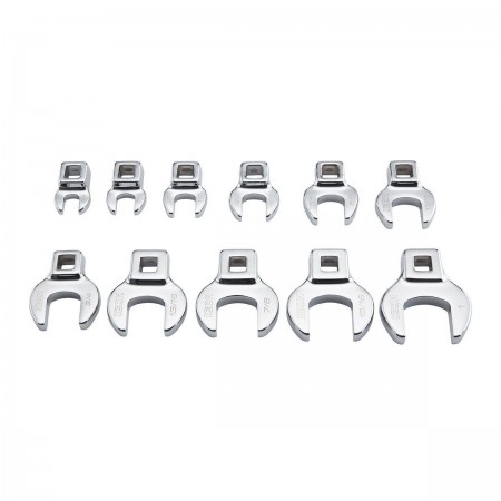 3/8 in.  Drive SAE Professional Crowfoot Wrench Set, 11  Pc.