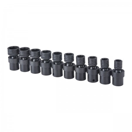 3/8 in.  Metric Impact Swivel Socket Set, 10 Pc.