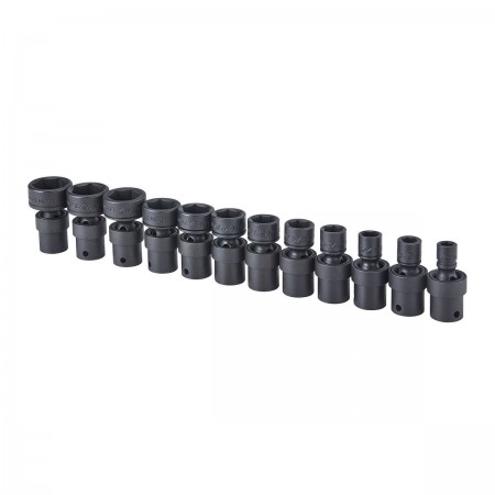 3/8 in.  SAE Impact Swivel Socket Set, 12 Pc.