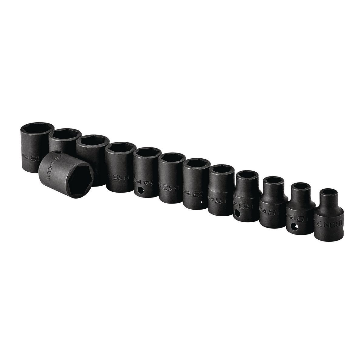 3/8 in. Drive Metric Professional Impact Socket Set, 13 Piece