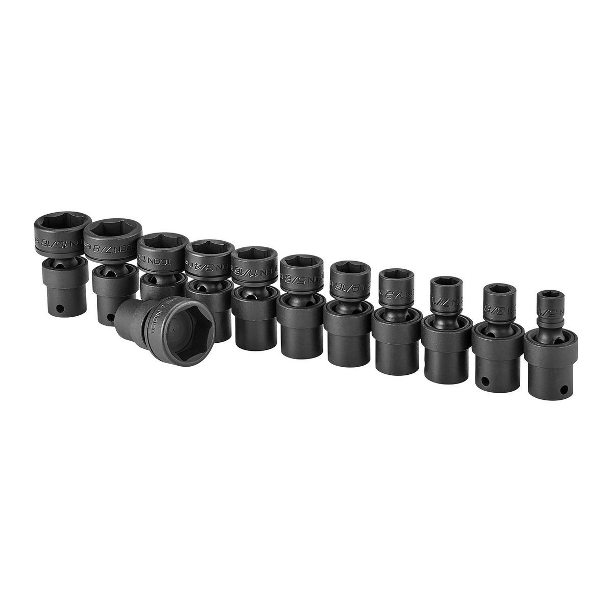 3/8 in. Drive SAE Impact Swivel Socket Set, 12-Piece