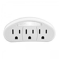 3 Outlet Adapter, 2 Pk.