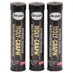 3 Oz. Moly-Graph® Extreme Pressure Multipurpose Lithium Grease, 3 Pc