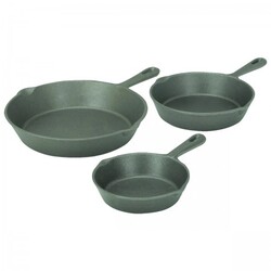 3 Pc Cast Iron Frying Pans