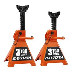 3 Ton Heavy Duty Ratcheting Jack Stands, Orange