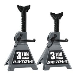 3 Ton Heavy Duty Ratcheting Jack Stands, Slate Gray