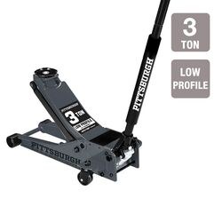 3-Ton Low-Profile Floor Jack with RAPID PUMP, Slate Gray