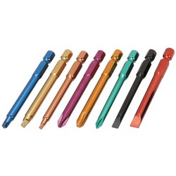 3 in. Color Coded Power Bit Set, 10 Pc.