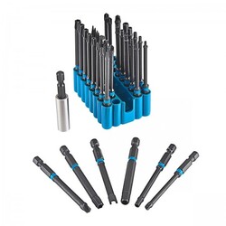 3 in. Impact Rated Black Oxide Security Bit Set, 33 Piece