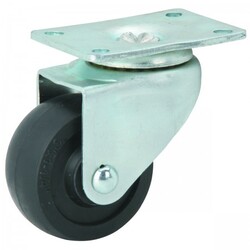 3 in. Solid Rubber Swivel Caster