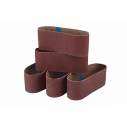 3 in. x 18 in. 80 Grit Sanding Belt 5 Pk.