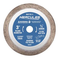 3 in.  Professional Continuous Rim Diamond Tile Blade