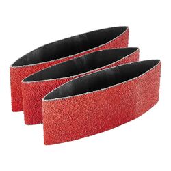 3 in. x 18 in., 50 Grit Sanding Belts with Zirconia Alumina Grain, 3-Pack