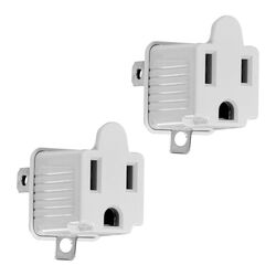 3-to-2 Prong Grounding Adapter, 2-Pack