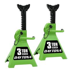 3 ton Heavy Duty Ratcheting Jack Stands, Green