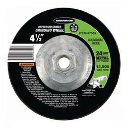 4-1/2 in. 24 Grit Depressed Center Metal Grinding Wheel