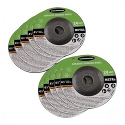 4-1/2 in. 24 Grit Metal Grinding Wheel 10 Pk.