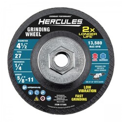 4-1/2 in. x 1/4 in. x 5/8 in.-11 Type 27 Metal Grinding Wheel