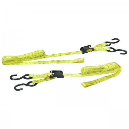 400 lb. Capacity 12 ft. x 1 in. Locking Tie Downs, 2 Pk.