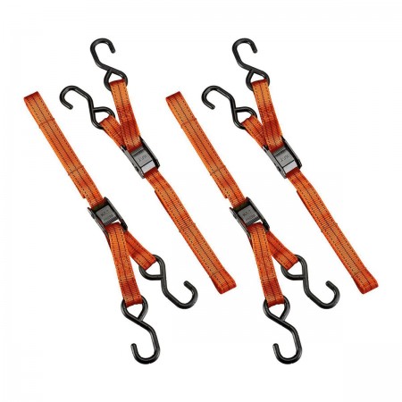 400 lb. Capacity 6 ft. x 1 in. Cam Buckle Tie Downs, 4 Pk.