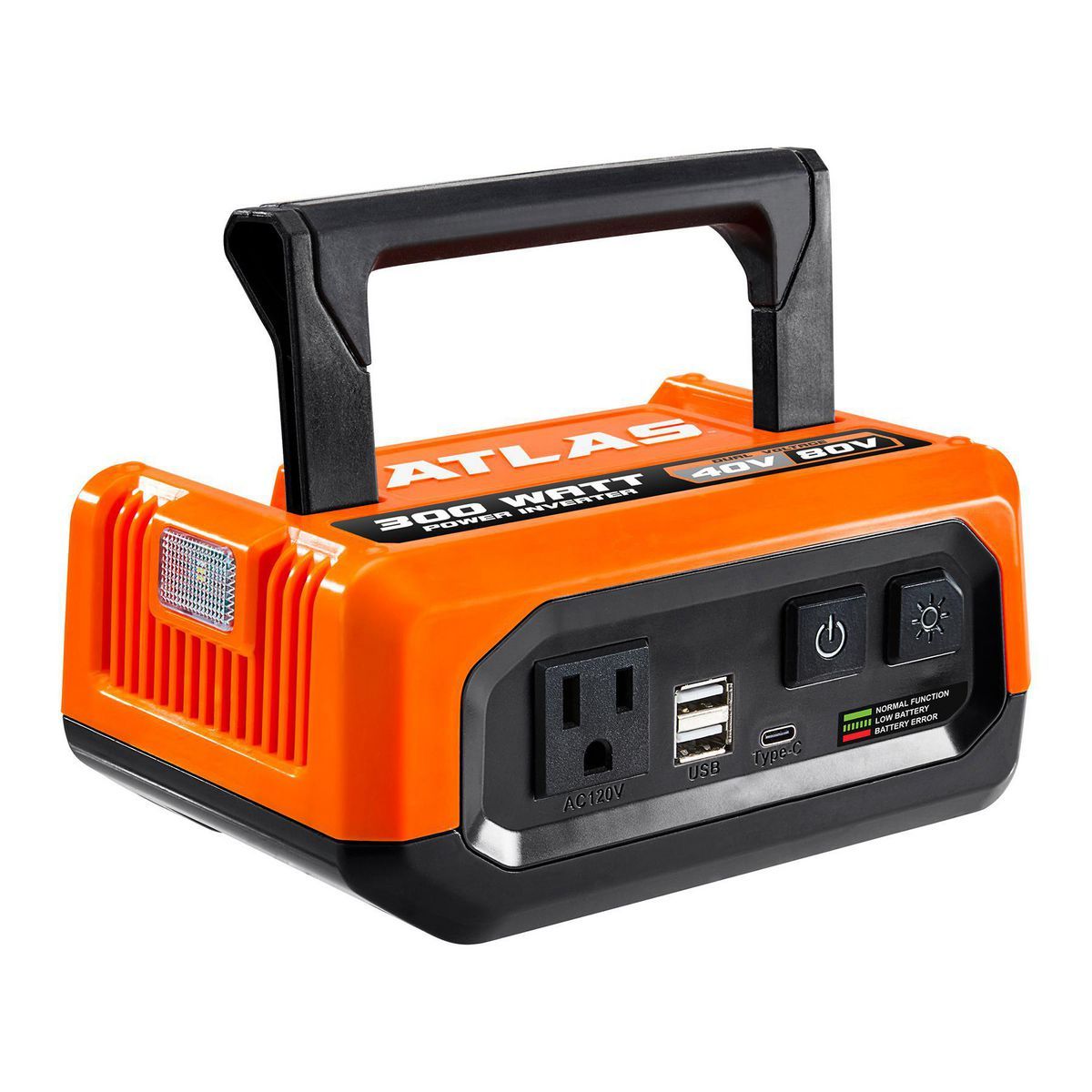 40V and 80V, 300 Watt Battery-Powered Inverter - Tool Only