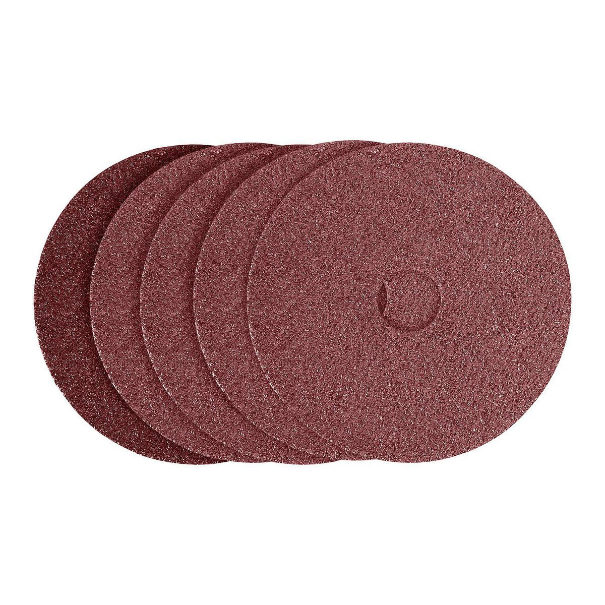 4-1/2 in., 36 Grit Fiber Sanding Discs, 5 Pack