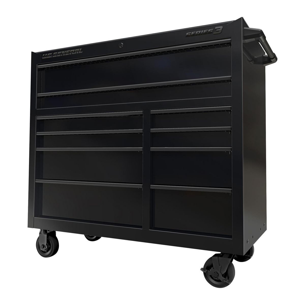 42 in. x 22 in. Roll Cab, Series 3, Black