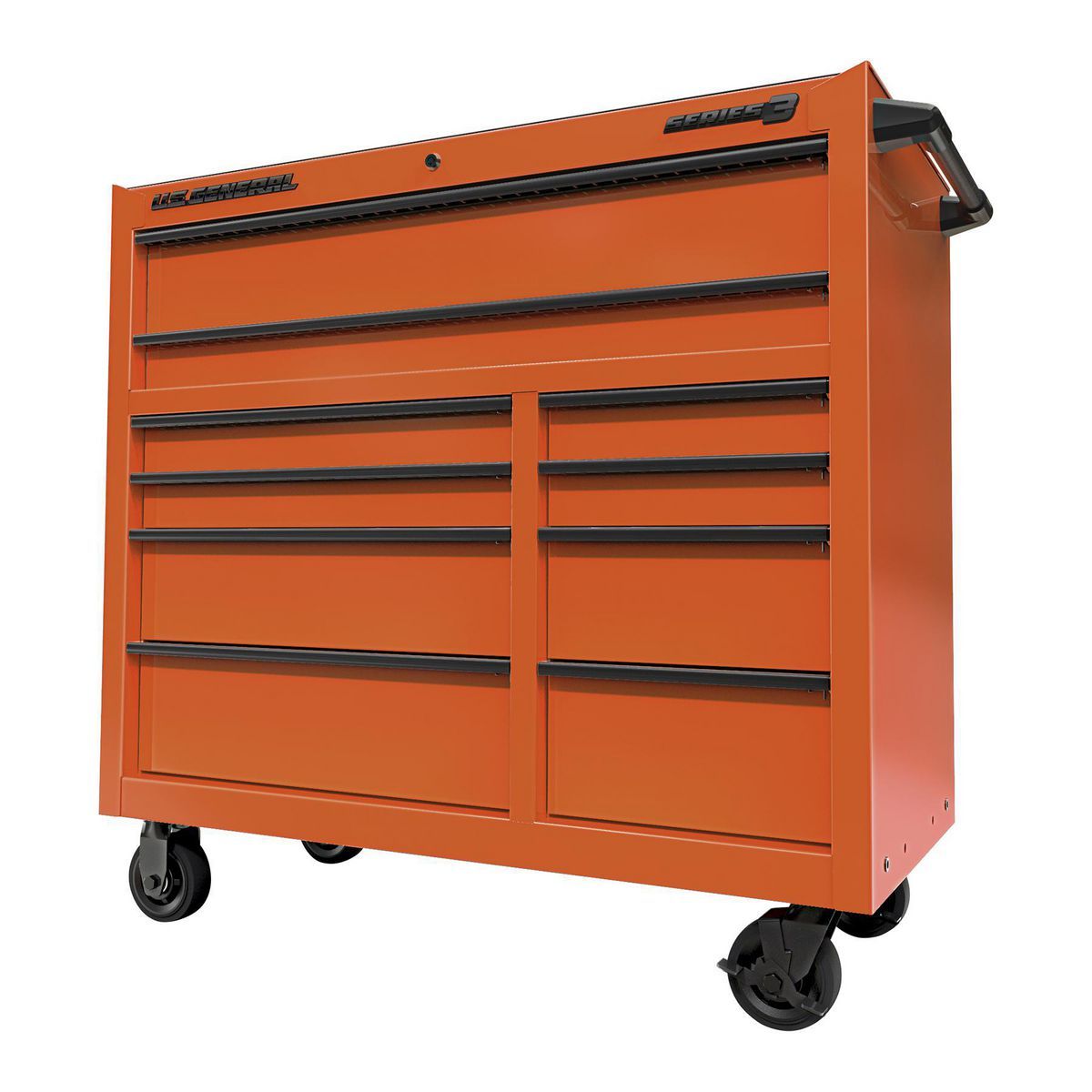 42 in. x 22 in. Roll Cab, Series 3, Orange