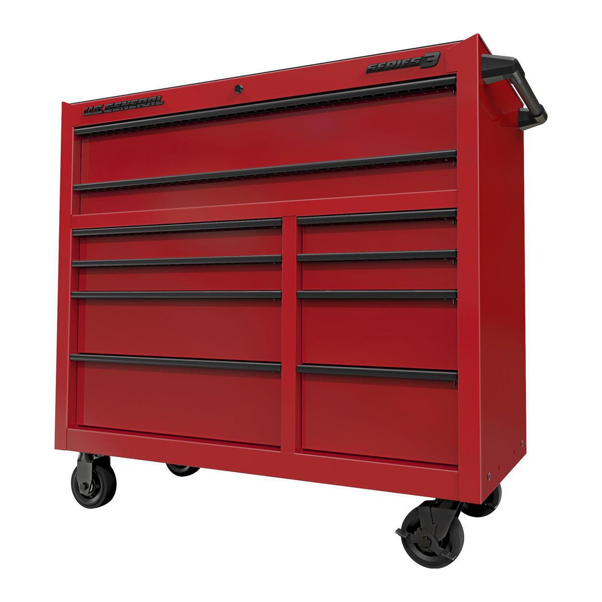 42 in. x 22 in. Roll Cab, Series 3, Red