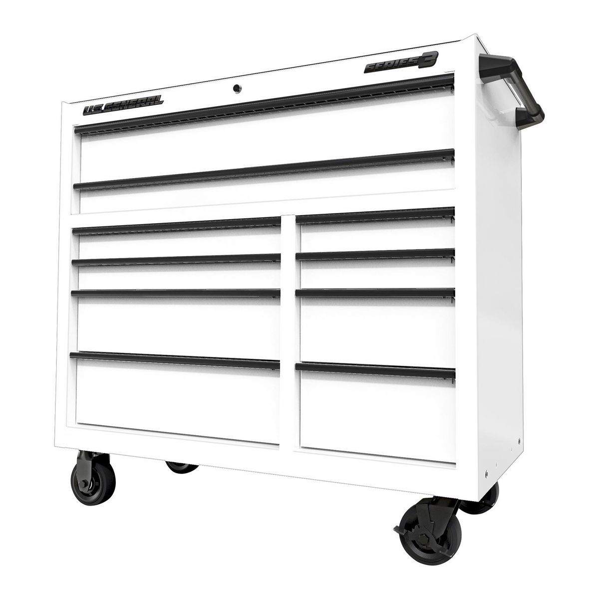 42 in. x 22 in. Roll Cab, Series 3, White