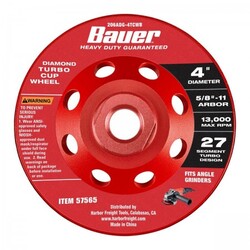 4 in. Diamond Turbo Cup Wheel