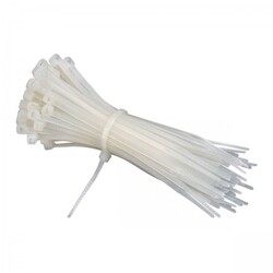 4 in. White Cable Ties 100 Pk.