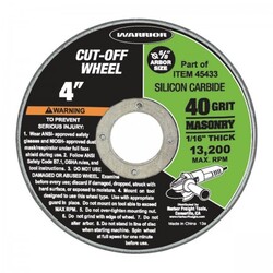 4 in. x 1/16 in. x 5/8 in. Masonry Cut-Off Wheel 10 Pk.