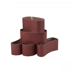 4 in. x 24 in. 80 Grit Sanding Belt 5 Pk.