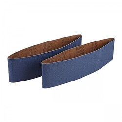 4 in. x 36 in. 80 Grit Zirc Sanding Belt, 2 Pk.