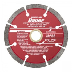 4 in. Segmented Rim Wet or Dry Cut Diamond Saw Blade