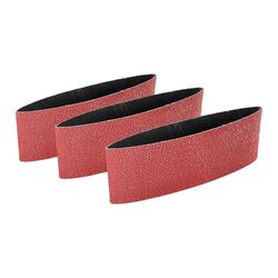 4 in. x 24 in., 50-Grit Sanding Belts with Zirconia Alumina Grain, 3-Pack