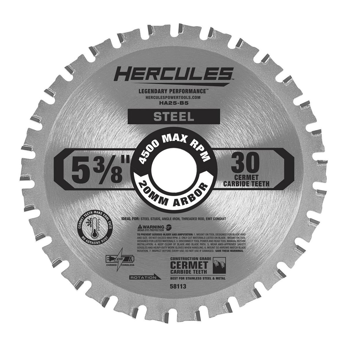 5-3/8 in., 30T Metal Cutting Circular Saw Blade