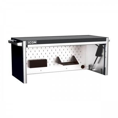 56 in. Professional Work Center Hutch, Black