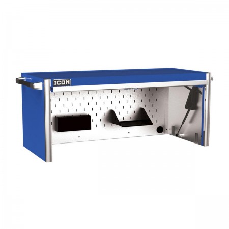 56 in. Professional Work Center Hutch, Blue