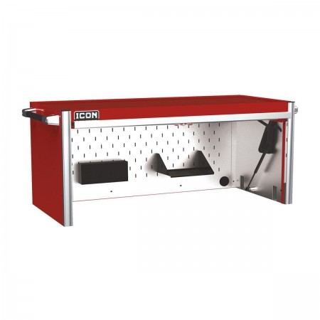 56 in. Professional Work Center Hutch, Red