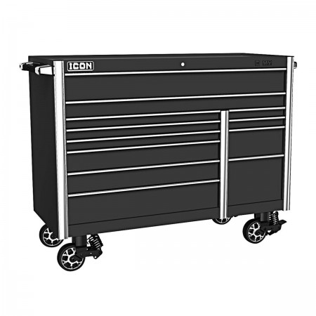 56 in. x 25 in. Professional Roll Cab, Black