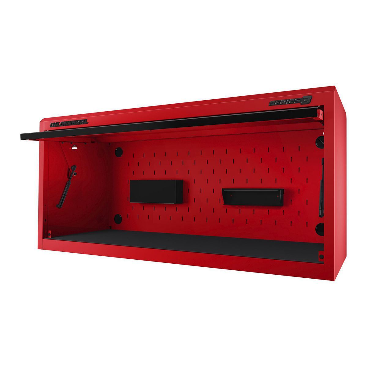 56 in. x 22 in. Work Center Hutch, Series 3, Red