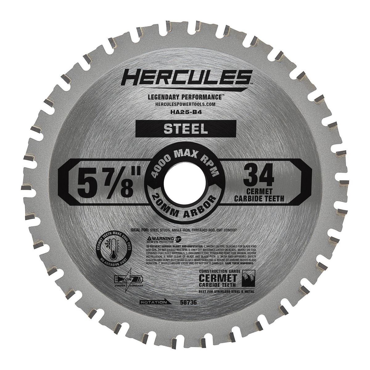 5-7/8 in., 34T Metal Cutting Circular Saw Blade