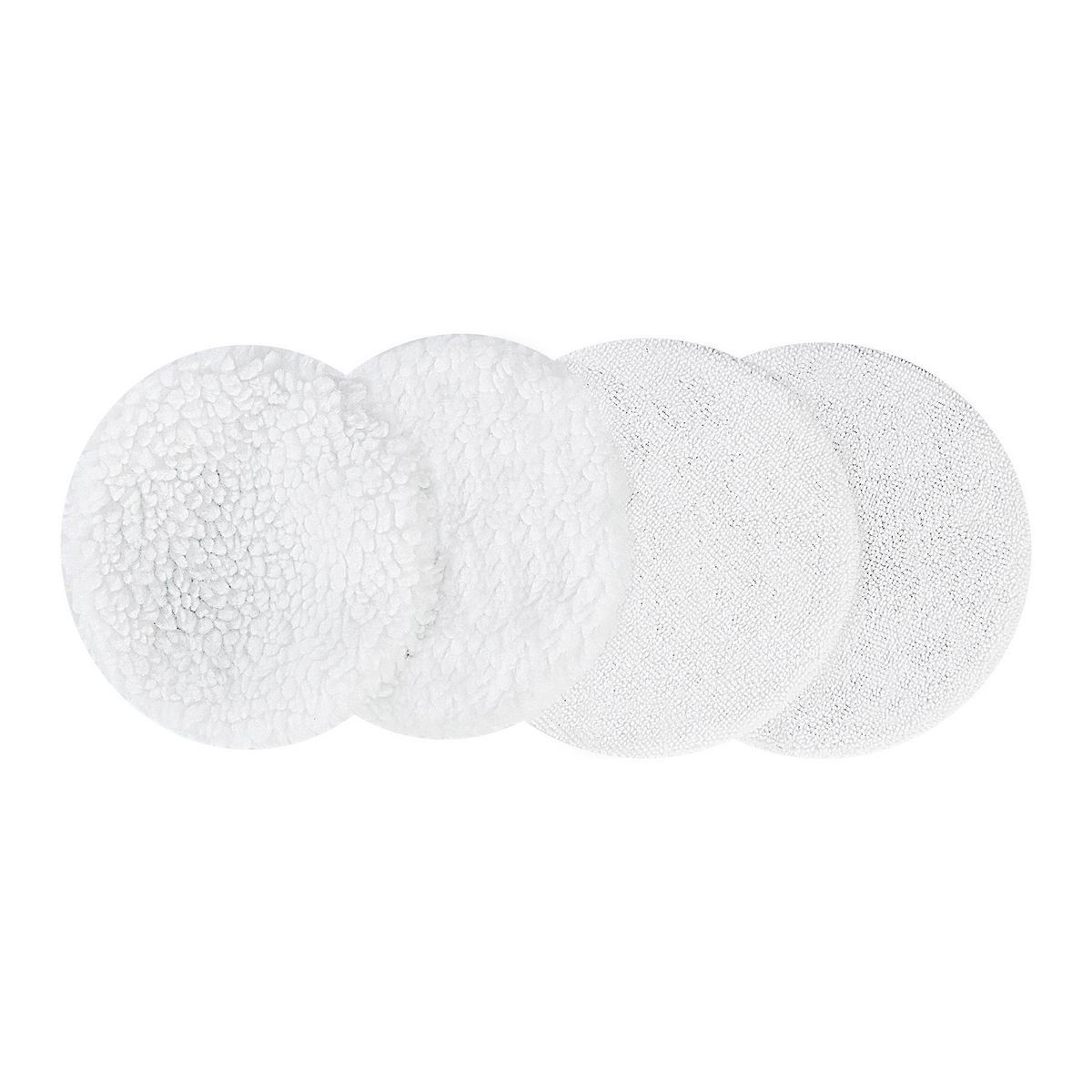 5 in. to 6 in. Terry Microfiber and Fleece Polishing Bonnets, 4-Pack