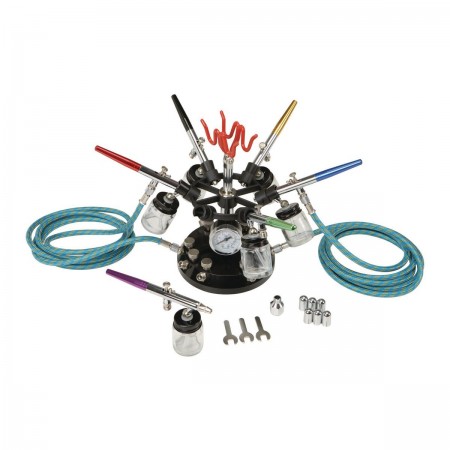 6-Color Airbrush Kit with Holder, 16 Pc.